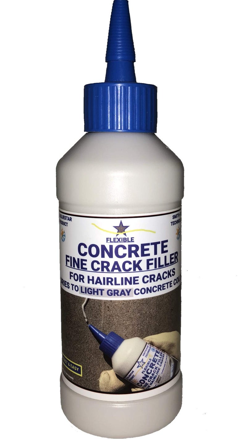 Blue Star Bluestar Flexible Concrete Hairline Crack Filler (Light Gray), DIY - No Special Tools Needed. Fill Small Cracks in Concrete Driveways, Sidewalks and Patios. - Image 1